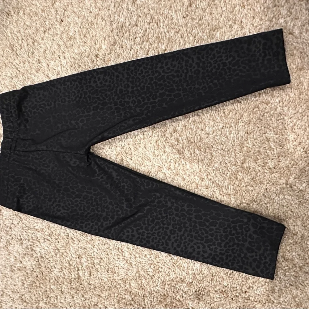 Designer Chic Black Leopard Patterned Kids Leggings- Dori Creations